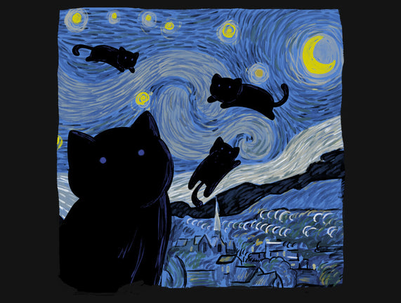 The Starry Cat Night