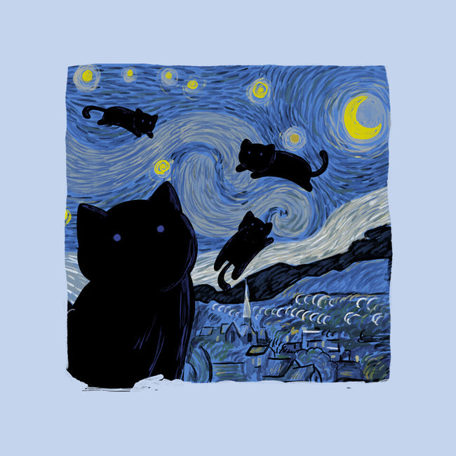 The Starry Cat Night-unisex kitchen apron-tobefonseca