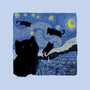 The Starry Cat Night-none polyester shower curtain-tobefonseca