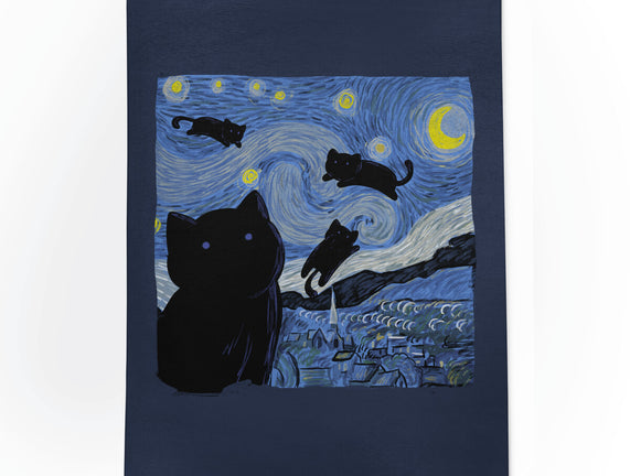 The Starry Cat Night