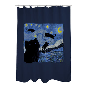 The Starry Cat Night