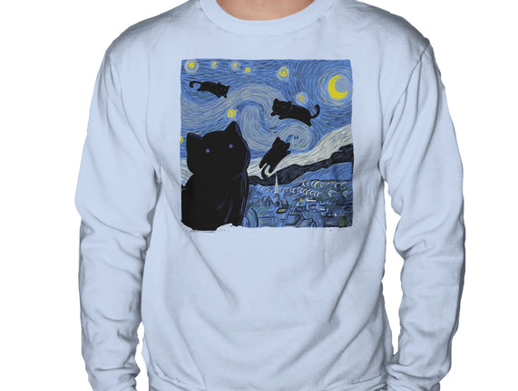 The Starry Cat Night