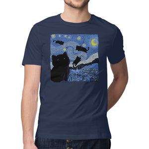 The Starry Cat Night