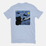 The Starry Cat Night-womens basic tee-tobefonseca