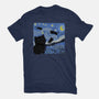 The Starry Cat Night-mens heavyweight tee-tobefonseca