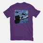The Starry Cat Night-youth basic tee-tobefonseca