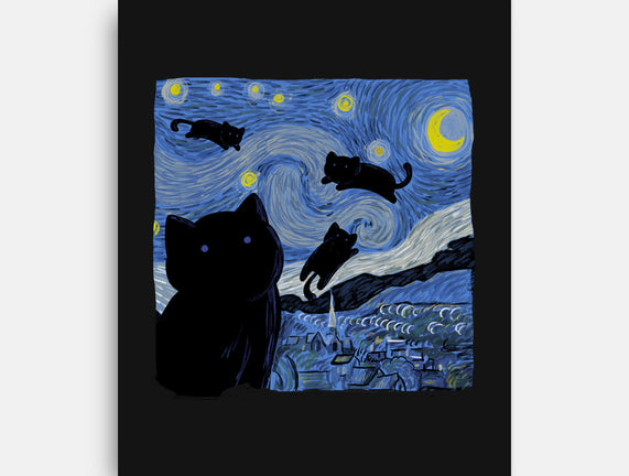 The Starry Cat Night