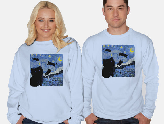 The Starry Cat Night