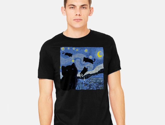 The Starry Cat Night