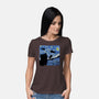 The Starry Cat Night-womens basic tee-tobefonseca