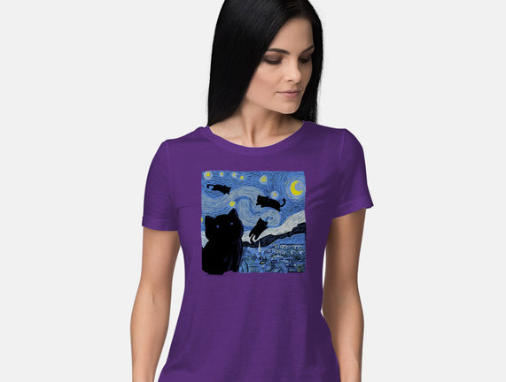 The Starry Cat Night