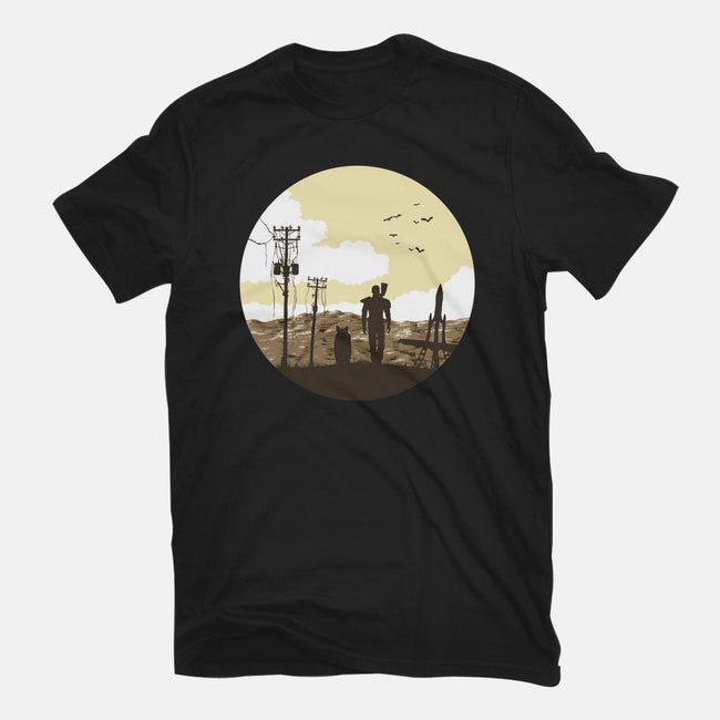 Nuclear Walk-womens fitted tee-Astoumix