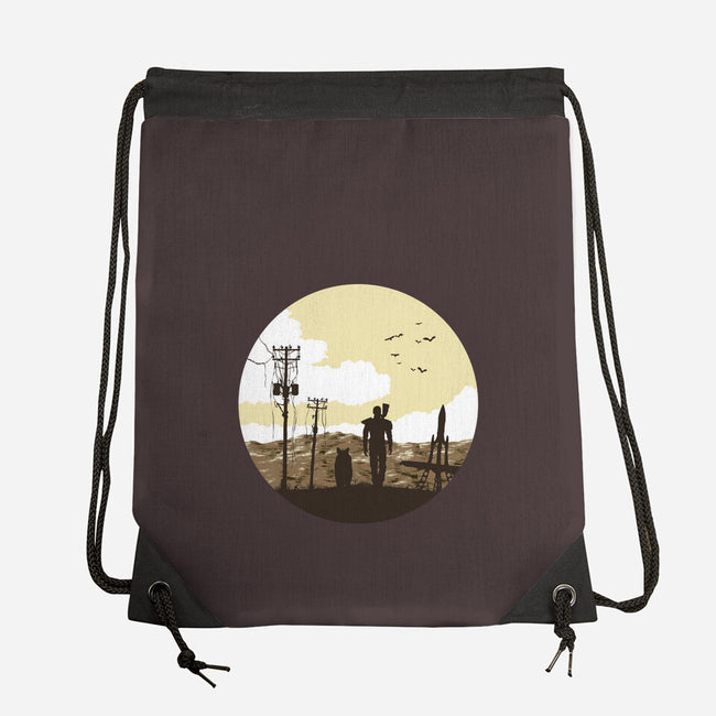 Nuclear Walk-none drawstring bag-Astoumix
