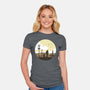 Nuclear Walk-womens fitted tee-Astoumix