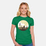 Nuclear Walk-womens fitted tee-Astoumix