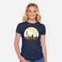 Nuclear Walk-womens fitted tee-Astoumix