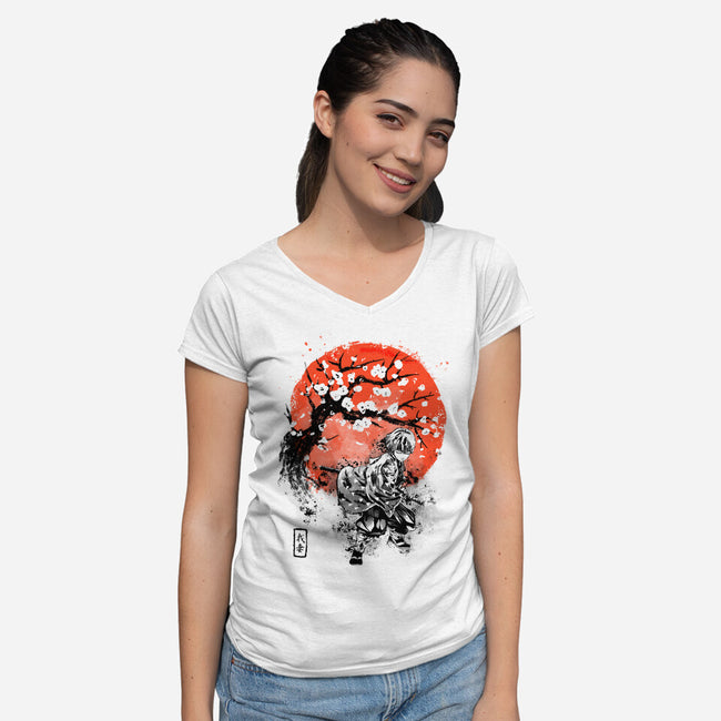 Thunder Ink-womens v-neck tee-IKILO