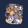 Miyazaki Cats-none removable cover w insert throw pillow-Domii