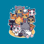 Miyazaki Cats-none removable cover throw pillow-Domii