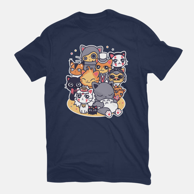 Miyazaki Cats-mens heavyweight tee-Domii