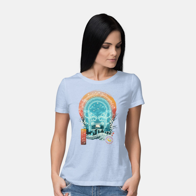 Magical Landscape-womens basic tee-dandingeroz