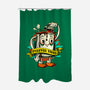 Forever Tired-none polyester shower curtain-andremuller.art