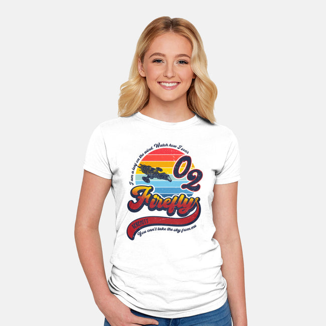 Can't Take the Sky-womens fitted tee-DrMonekers