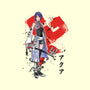 Keyblade Master Aqua-none removable cover w insert throw pillow-DrMonekers