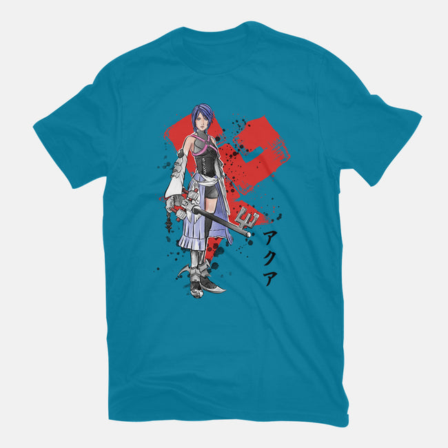 Keyblade Master Aqua-womens basic tee-DrMonekers