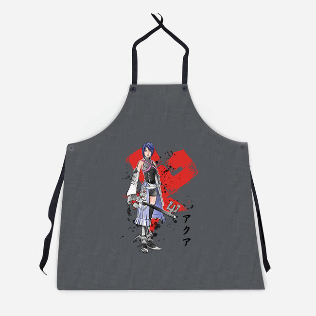 Keyblade Master Aqua-unisex kitchen apron-DrMonekers