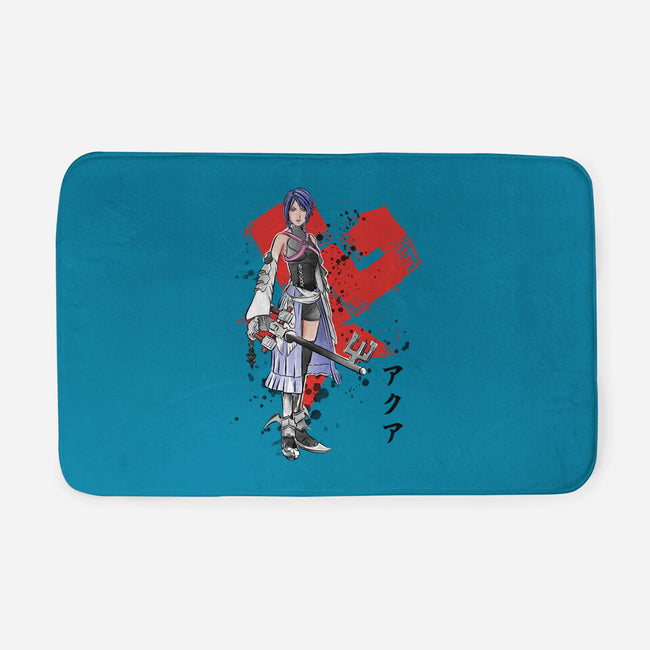 Keyblade Master Aqua-none memory foam bath mat-DrMonekers