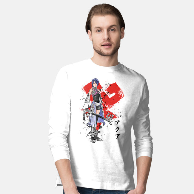 Keyblade Master Aqua-mens long sleeved tee-DrMonekers