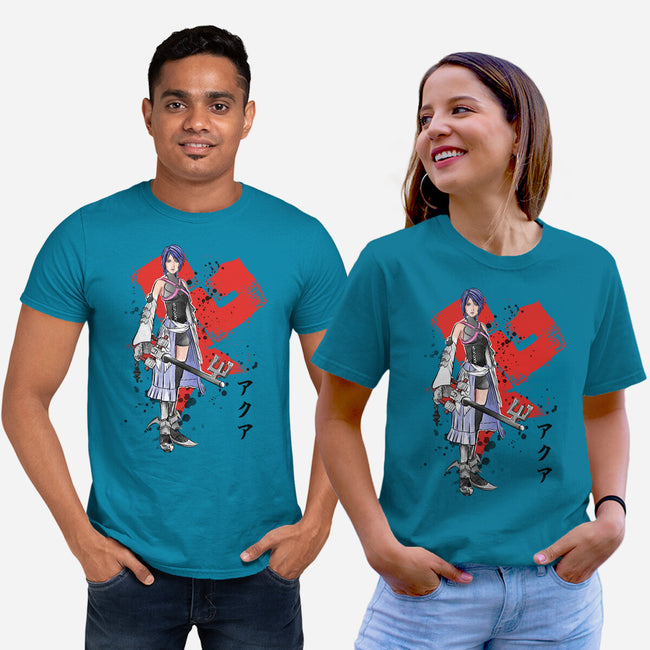 Keyblade Master Aqua-unisex basic tee-DrMonekers
