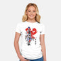 Keyblade Master Aqua-womens fitted tee-DrMonekers