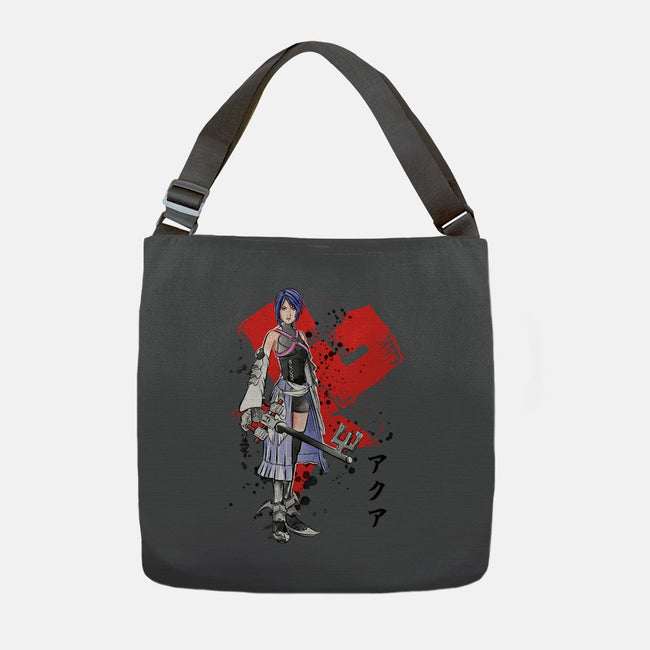Keyblade Master Aqua-none adjustable tote-DrMonekers
