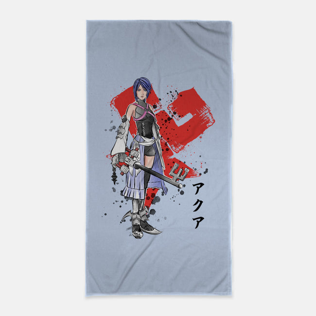 Keyblade Master Aqua-none beach towel-DrMonekers