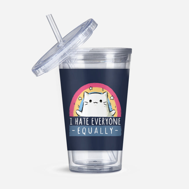 Equally Hate-none acrylic tumbler drinkware-xMorfina