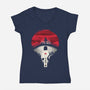 Uchiha Night-womens v-neck tee-dandingeroz