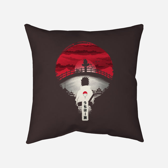 Uchiha Night-none removable cover w insert throw pillow-dandingeroz