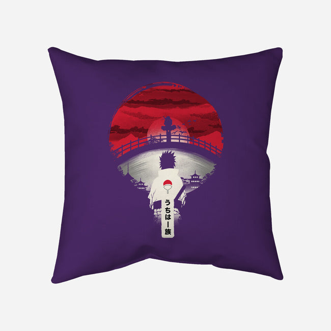 Uchiha Night-none removable cover w insert throw pillow-dandingeroz