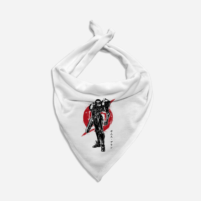 Galactic Bounty Hunter Sumi-E-dog bandana pet collar-DrMonekers