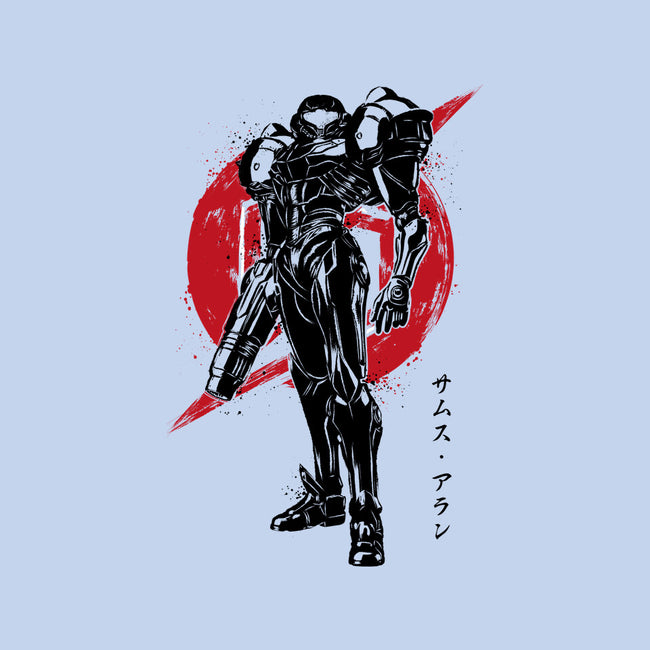 Galactic Bounty Hunter Sumi-E-none drawstring bag-DrMonekers