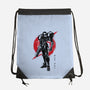 Galactic Bounty Hunter Sumi-E-none drawstring bag-DrMonekers