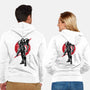 Galactic Bounty Hunter Sumi-E-unisex zip-up sweatshirt-DrMonekers