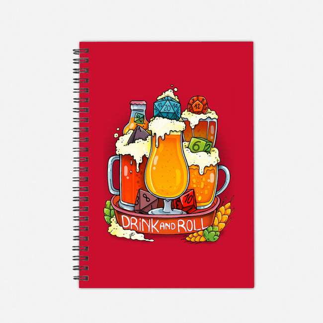 Drink and Roll-none dot grid notebook-Vallina84