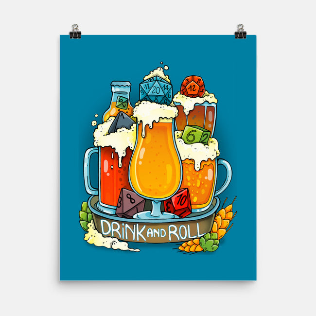 Drink and Roll-none matte poster-Vallina84