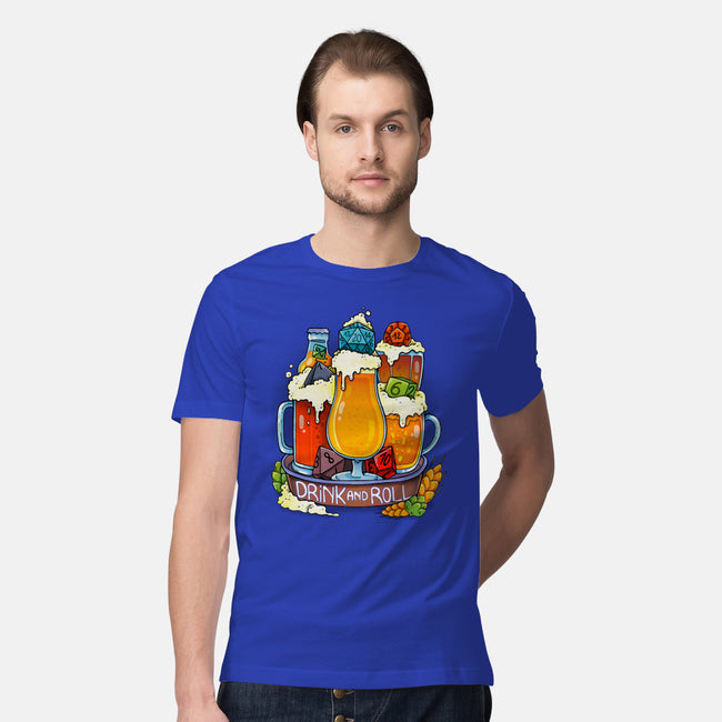 Drink and Roll-mens premium tee-Vallina84