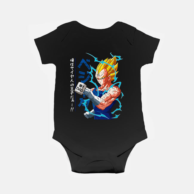 Dad Number One-baby basic onesie-Angel Rotten