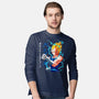 Dad Number One-mens long sleeved tee-Angel Rotten