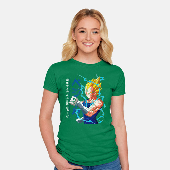 Dad Number One-womens fitted tee-Angel Rotten
